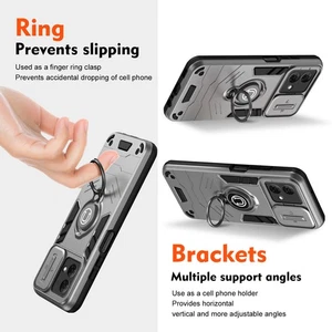 Rotating Bracket For Motorola Moto G Stylus 5G 2024 EDGE50 G55 G85 Phone Cover - Picture 1 of 8