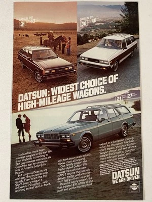 1980 Datsun 210 510 810 Station Wagon Print Ad - Image 1 of 3