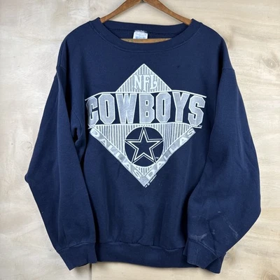 Vintage 90s Dallas Cowboys NFL Football Tultex Crewneck Sweatshirt Sz XL - Image 1 of 4