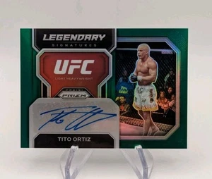Tito Ortiz 2023 Panini Prizm UFC Legendary Signatures Green Holo Auto SP #LS-TOZ - Imagen 1 de 2