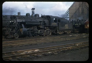 Boston & Maine B&M 2-8-0 2403 Charleston, MA Original RB Kodachrome Slide - Picture 1 of 1