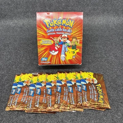 Pokemon Topps Serie de Animación de TV 1 Booster Box con 9 Paquetes - Auténtico De Fábrica Foto 1 de 4