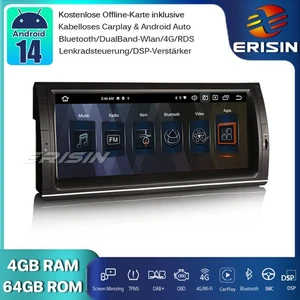 10.25" 8-Kern Android 14 GPS Autoradio  Navi CarPlay DAB+ SWC DTV für BMW X5 E53 - Bild 1 von 22