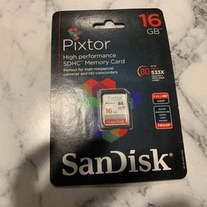 SanDisk - Pixtor 16GB SDHC UHS-I Memory Card - Picture 1 of 2