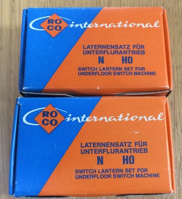 HO / N gauge ROCO Switch lantern set for underfloor switch machine ref 4555B x 2 - Image 1 of 3