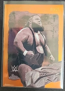 Otis 2025 Topps Chrome Cactus Jack WWE Orange Refractor Rodeo Rebels #07/25 - Picture 1 of 2
