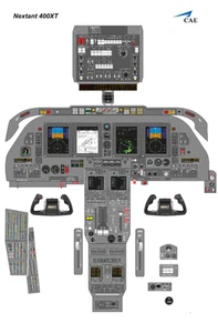 Póster de cabina Hawker Nextant 400XT 24 pulgadas x 36 pulgadas - Imagen 1 de 7