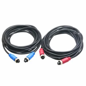 Blue/Red 5M Cables for Portable Digital TDS TUF Ultrasonic Flow Meter Transducer - Picture 1 of 2