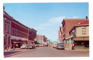 Postal Haverstraw NY - VISTA DOWN MAIN STREET - c1950 condado de Rockland - Imagen 1 de 2