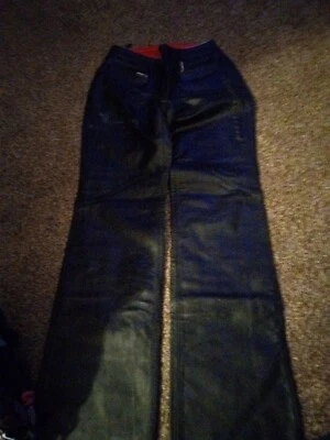Black Leather  Size 34/6 W *Never Worn* Harley Davidson Biker Pants Foto 1 de 3