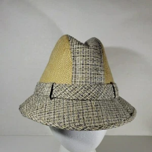 VTG Cavanagh Hats New York Fedora Hat Size 7 1/4 Brown 2 Tone Tweed Union Made - Picture 1 of 7