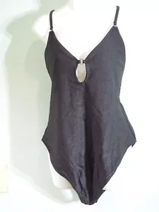 NEW AMERICAN EAGLE AERIE XXL BLACK CHEEKY SWIMSUIT - Picture 1 of 9