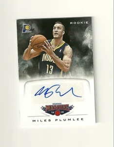 2012-13 Panini Marquee Rookie Signatures Miles Plumlee Hawks Pacers Duke Auto - Picture 1 of 2
