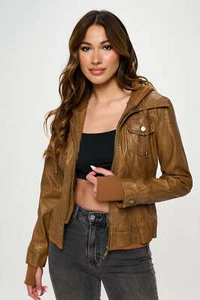 Coalition LA Double Zip Hooded Long Sleeve Jacket - Picture 1 of 7