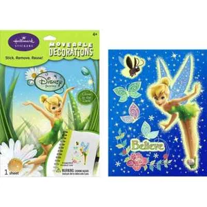 Tinker Bell Moveable Sticker Decorations Glow in The Dark - Picture 1 of 1