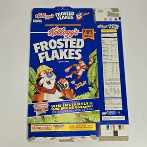 1994 N64 Nintendo 64 Donkey Kong Frosted Flakes Cereal Box Original Flat Empty - Picture 1 of 7