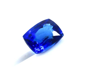 9 CT Dark Blue Sapphire Cushion Cut Certified Loose Gemstone Sapphire For Sale - Picture 1 of 4