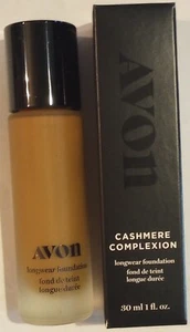 AVON Cashmere Complexion Longwear Foundation COGNAC 30ml/1oz Lot of 2 New In Box - Picture 1 of 3