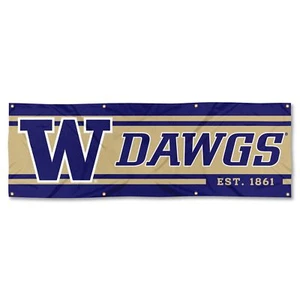 Washington UW Huskies Large 6 Foot Banner - Picture 1 of 5