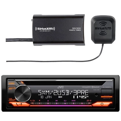 JVC KD-T925BTS 1 DIN Bluetooth CD Stereo LED Receiver, Satellite Radio Tuner - Image 1 of 4