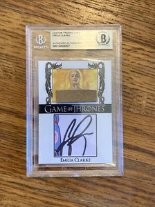 Emilia Clarke Autograph Trading Card Beckett Certified Game of Thrones Daenerys - Picture 1 of 3