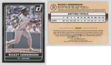 2016 Panini Donruss Black Border /199 Rickey Henderson #184 HOF