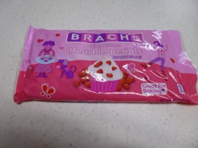 Brach's 12 oz CINNAMON HEART IMPERIALS Shaped Candy Baking Love - Image 1 of 3