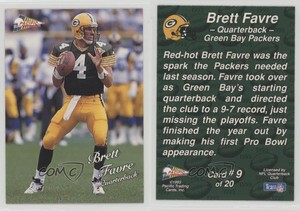 1993 Pacific Triple Folders Rookies & Stars Brett Favre #9 HOF