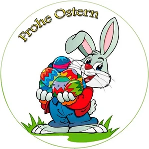 Tortenaufleger  Tortendeko Hase Tortenbild  Zuckerbild Ostern Osterhase 0635 - Bild 1 von 1