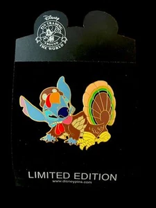 RARE JUMBO Disney Shopping Pin Stitch as Turkey Proof Series LE 500 NOC NIP - Picture 1 of 5