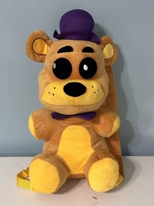 Rare 2015 FIVE NIGHTS AT FREDDY'S Sanshee Posessed 17” Fredbear Purple Backpack - Picture 1 of 5