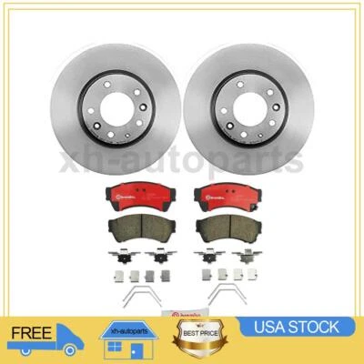 Fits 2006 2007 2008 2009 2010 2011 2012 Ford Fusion 3X Brake Pads Brake Rotor - Image 1 of 4