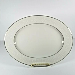 Nobility China Queen's Bouquet Serving Platter Elegant Raised Lace Design USA - Picture 1 of 11