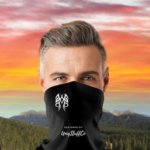 Tribal Tattoo II Neck Gaiter Reusable Washable Neck Gaiter - One Size for MEN - Picture 1 of 5