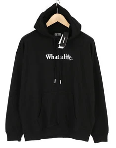 RRP€150 DIESEL S-Ummer-B2 Hoodie S Black Pullover Kangaroo Pocket Unisex - Picture 1 of 16