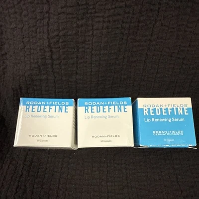 Rodan + Fields REDEFINE Lip Renewing Serum 180 (3 pk) Capsules Sealed Anti-Aging - Image 1 of 4