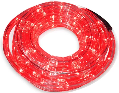 48 M Tubo Luminoso Flessibile LED Rosso IP44 - Immagine 1 di 4