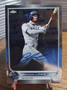Brandon Lowe - 2022 Topps Chrome #CVA-BL - Veterans Auto - Rays - Picture 1 of 2