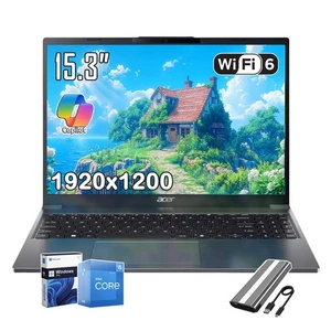 acer Aspire Go 15 Laptop, 15.3" IPS Display,Intel 10-Core i5-1334U Beat i7-1250U - Picture 1 of 9
