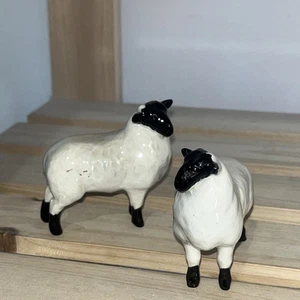 Beswick - schwarz gesichtete Lamellen glänzend Vintage x2 - Bild 1 von 4