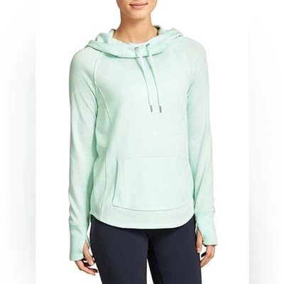 Athleta Uptempo Hoodie Mint Green Long Sleeve Kangaroo Pocket Size 1X sweatshirt - Image 1 of 4