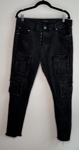 ARTMEETSCHAOS by Donovan Harrell schwarze Jeans Gr. 36 Snake Hand Print Colombia - Bild 1 von 10