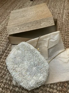 Vintage Sequin Evening Clutch Purse - Mint Condition with Original Box, Wedding - Picture 1 of 10