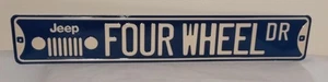Jeep Allrad DR 20" x 3" Blechschild / Blechschild - unbenutzt - Straßenschild Design - Bild 1 von 4