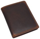 Vintage Leather Mens Slim Bifold Wallet RFID Blocking Credit Card Holder Wallets