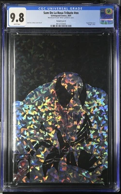 Libro de arte CGC 9,8 Sam De La Rosa LP negro lámina de cristal #44/50 exclusivo de Dallas Foto 1 de 4