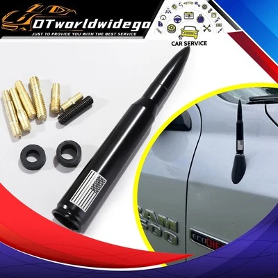 50 Cal Flag Bullet Antenna Fits Dodge RAM 1500 2500 3500 4500 Pickup Trucks Car - Image 1 of 4