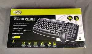 Gear Head Wireless 2.4GHz Keyboard And Mouse No Receiver Black Computer Tech - Picture 1 of 6