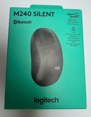 LOGITECH M240 Silent Wireless Optical Mouse - Black - Image 1 of 2