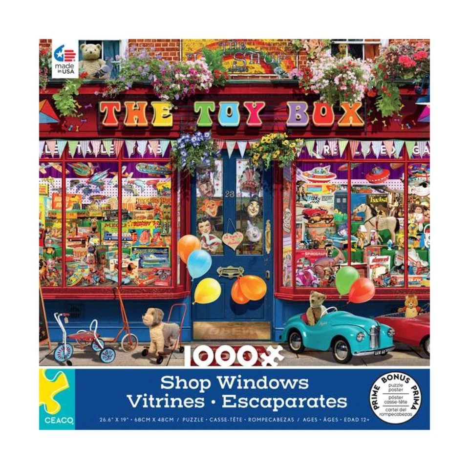 Ceaco Puzzle Shop Windows - Toy Box (1000 Pieces) New - Image 1 of 1